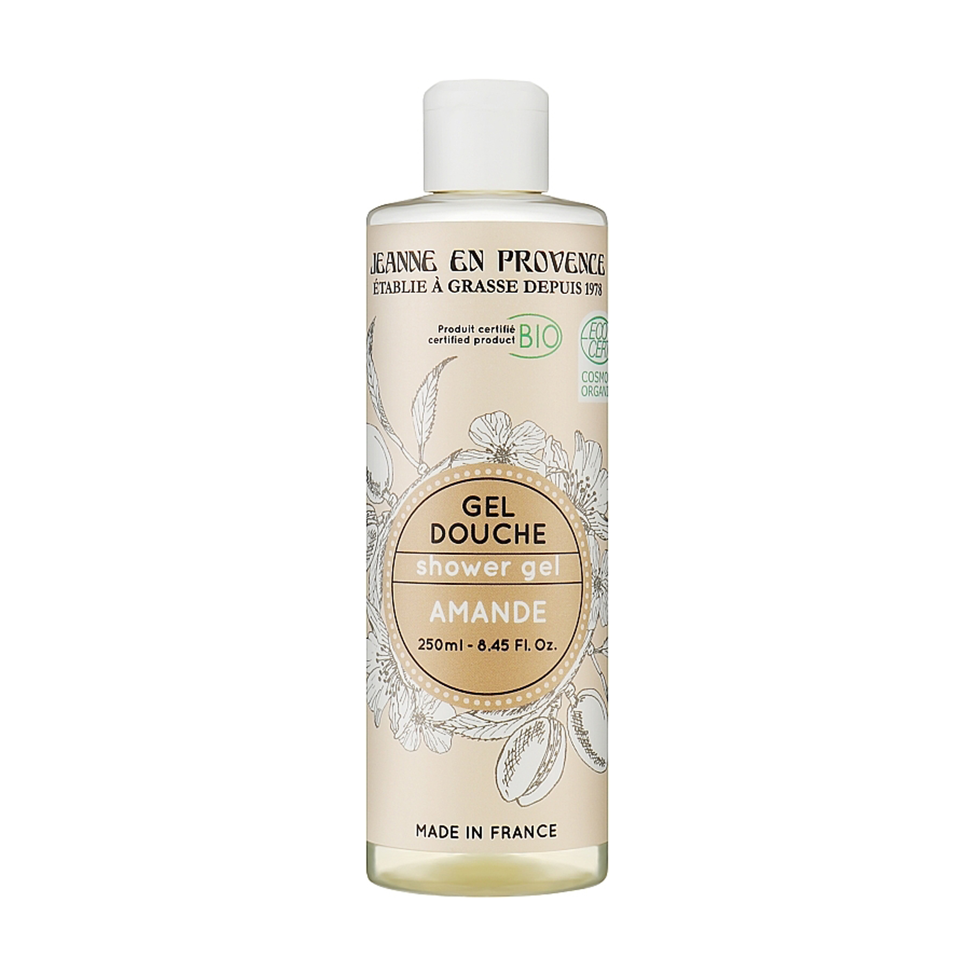 Гель для душу Jeanne en Provence Bio Almond Shower Gel Мигдаль, 250 мл